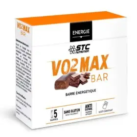 VO2 Max Bar 45g, baton energizant pentru efort cu glucide, proteine, vitamine, aroma de ciocolata. Cutie x 5.